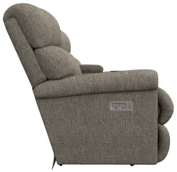 La-Z-Boy® Pinnacle Marble Power Wall Reclining Loveseat with Console and Headrest-3