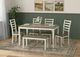 Emerald Home Arlington 6-Piece Brown/Creamy White Dining Table Set -1
