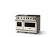 Viking® 5 Series 48" Pure White Pro Style Gas (LP) Range with Polished Chrome Trim-2
