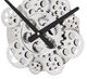 A & B Home Silver Wall Clock-1