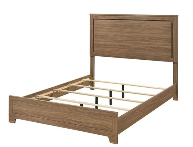 Furniture of America® Panelli Walnut Full Panel Bed-2
