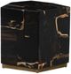 Four Hands Shep Polished Petrified End Table with Matte Brass Base-0