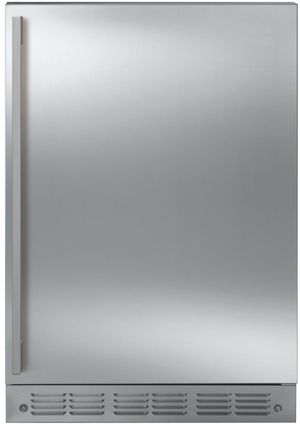 Front view of the Monogram® 5.4 Cu. Ft. Stainless Steel Under the Counter Refrigerator