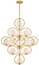 Currey & Company Storrs Gold/White Chandelier-0