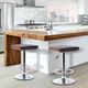 Armen Living Java Black/Chrome Bar Stool-1