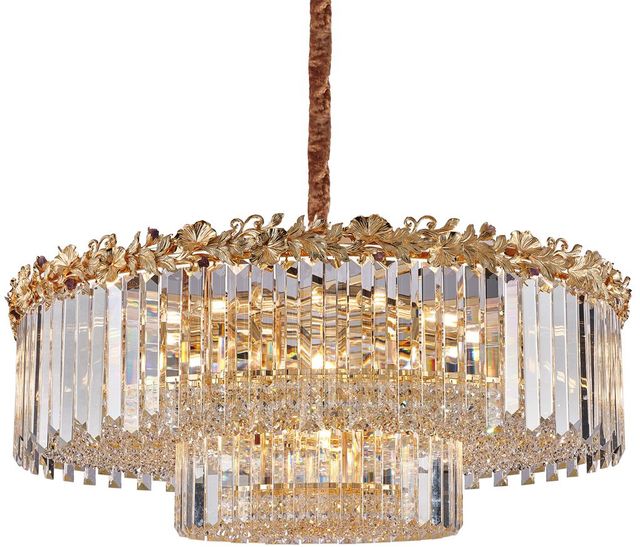 Michael Amini® Marquise Gold 28-Light Round Chandelier-0