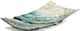 Giftcraft Blue/Gold/White Rectangular Decorative Glass Plate-0