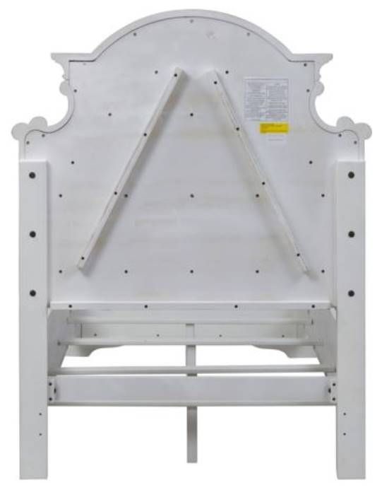 Liberty Furniture Magnolia Manor Antique White Youth Twin Upholstered Bed-3