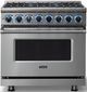 Viking® 7 Series 36" Stainless Steel Pro Style Dual Fuel Range-3