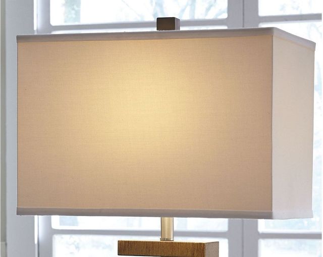 Signature Design by Ashley® Syler 2-Piece Brown/Silver Table Lamps-1