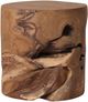 Four Hands Aged Natural Teak Wooden Outdoor Garden Stool-2