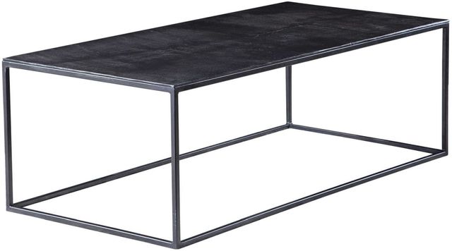 Uttermost® Coreene Antique Bronze Coffee Table with Aged Black Frame-1