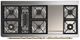 Ilve® Majestic III 60" Antique White Pro Style Dual Fuel Natural Gas Range with Solid Door and Brass Trim-3