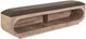 International Furniture Direct Balam Deep Brown/Stained White Bench-0