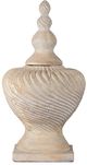 A & B Home Chester White Swirl Vase-1