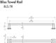 ZLINE Bliss Brushed Nickel Towel Bar-1