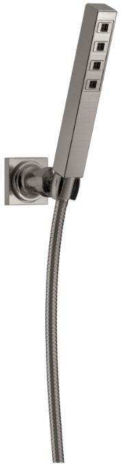 Delta Universal Showering Lumicoat® Stainless 1.75 GPM H2Okinetic® Single-Setting Adjustable Wall Mount Hand Shower-0