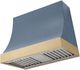 AGA Marquee 36" Stone Blue Wall Mounted Range Hood with Brushed Brass Trim-0