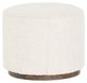 Four Hands Sinclair Cream Round Ottoman -1