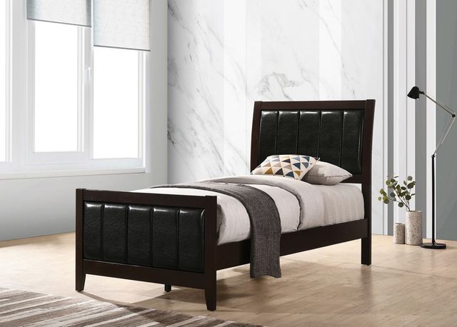 Coaster® Carlton Cappuccino/Black Twin Bed-1