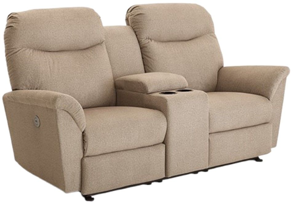 Best® Home Furnishings Customizable Caitlin Power Reclining Space Saver® Loveseat with Console