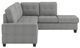 Homelegance® Maston 3-Piece Gray L-Shape Reversible Sectional with Ottoman-4