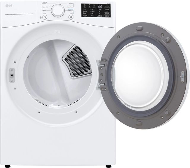 LG 7.4 Cu. Ft. White Front Load Gas Dryer-1
