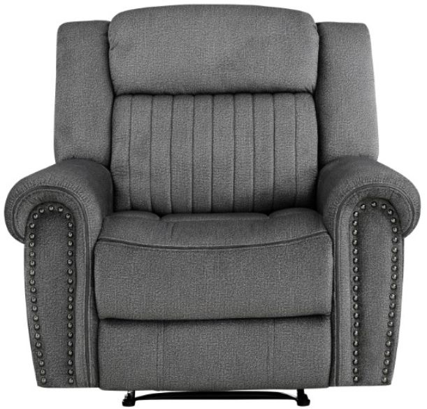 Homelegance® Brennen Charcoal Reclining Chair-2