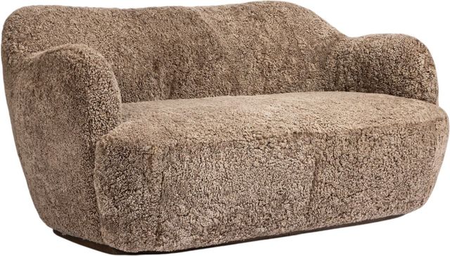 Four Hands Julius Taupe Shearling Sofa-0