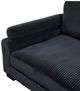 Homelegance® Traverse 7-Piece Black Modular Sectional with Reversible Chaise and Ottoman-4