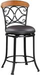 Homelegance® Benson Black/Dark Coffee Counter Swivel Chair-0