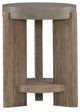 Liberty Furniture Affinity Gray Chairside Table with Dusty Taupe Base-2
