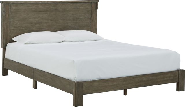 Signature Design by Ashley® Shamryn 5-Piece Grayish Brown King Panel Bed Set-1