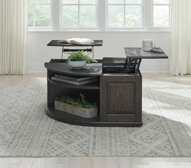 Liberty Furniture Wallace Aged Oak Cocktail Table-1