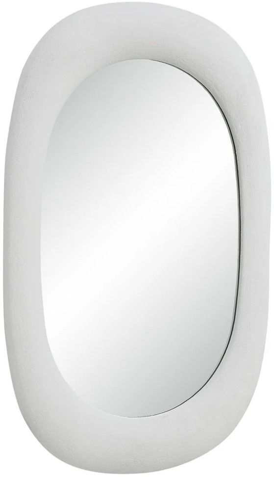 Renwil® Galera White Plaster Accent Mirror-2