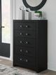 Signature Design by Ashley® Maeling Black 5-Drawer Chest-1