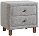 ACME Furniture Cleo Gray Boucle Nightstand-0