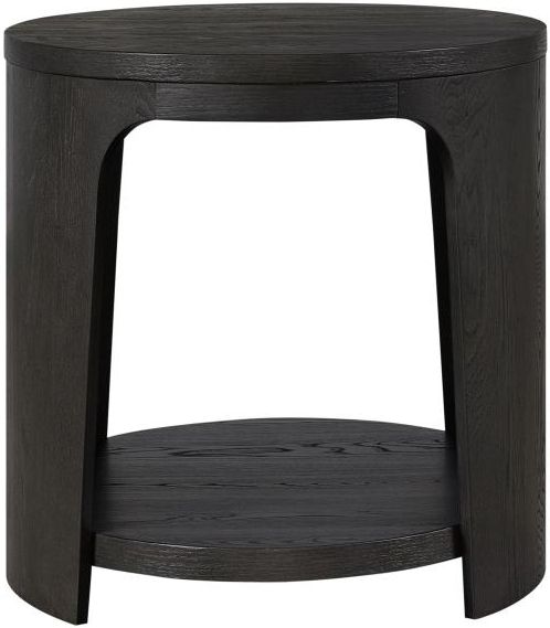 Bernards Gypsum Black End Table-2