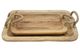 A & B Home Tabari 2-Piece Brown Wood Tray Set-1