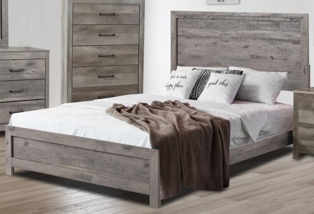 American Wholesale Furniture Langston Grey Full Panel Bed-1