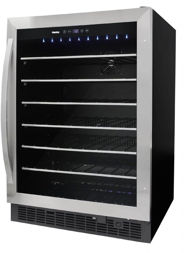 Danby® 24" 5.7 Cu. Ft. Stainless Steel Built-In Wine Cooler-2