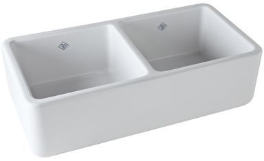 Rohl® Shaws Original 37" Apron Front Kitchen Sink-White-0