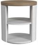 Flexsteel® Melody White Round End Table-1