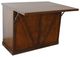 American Heartland Manufacturing Rustic Promo Kitchen Island with Flip-up Top-1