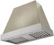 AGA Euclid 36" Fawn Wall Mounted Range Hood with Brushed Nickel Trim-0