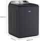 Maytag® 6 Cu. Ft. Midnight Steel Agitator Top Load Washer with Extra Power and Smart Appliance-1