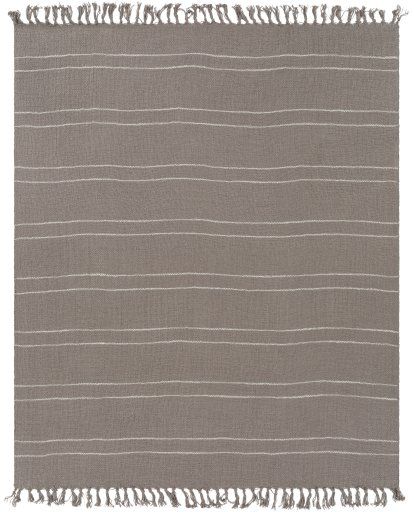 Surya Traveler Medium Gray 50"x60" Throw Blanket-1