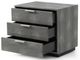 VIG Furniture Modrest Dynasty Dark Shagreen/Stainless Steel Nightstand-1