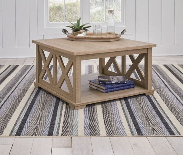 Signature Design by Ashley® Elmferd Light Brown Coffee Table-4