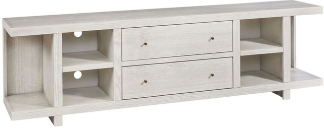 aspenhome® Latitude Brushed White 84'' Console with 2-Drawers-0